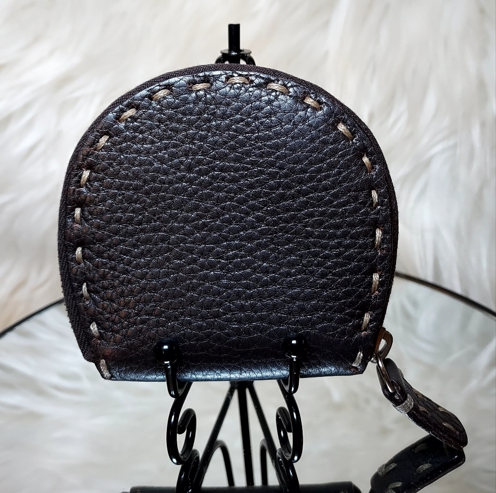 EUC Fendi Selleria Vintage Leather Coin Pouch